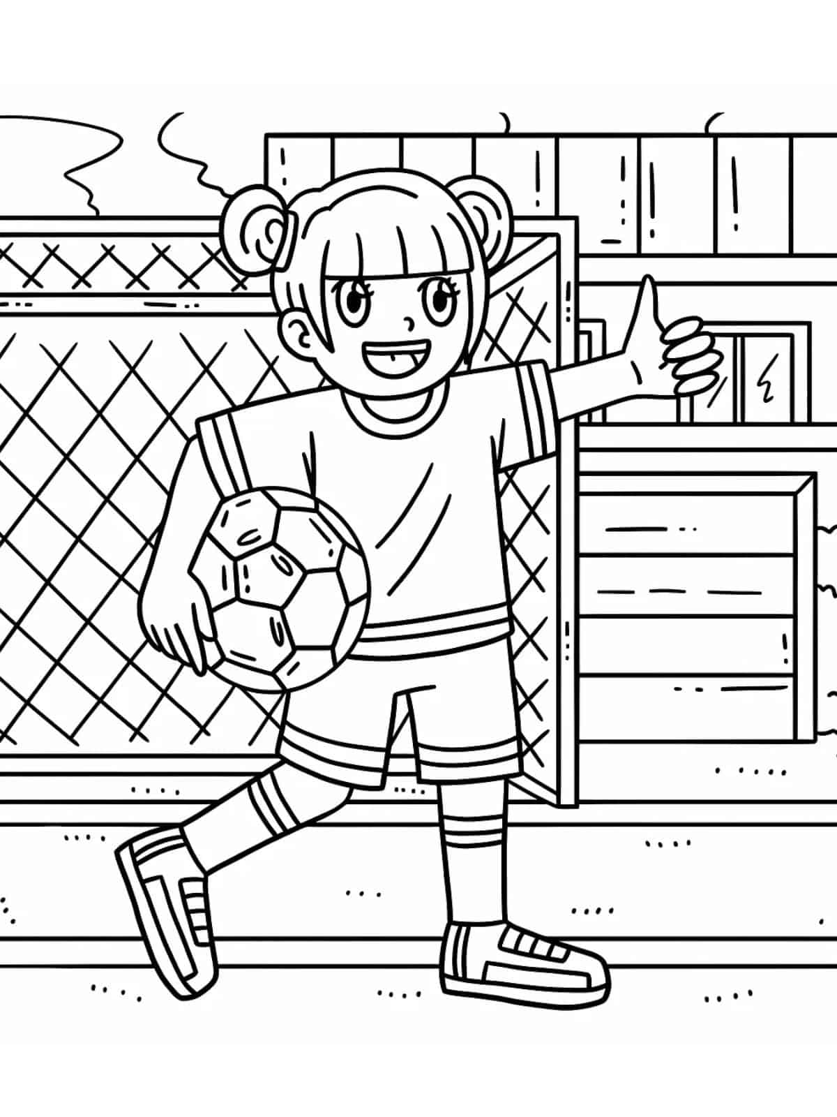 Soccer Player Coloring Pages