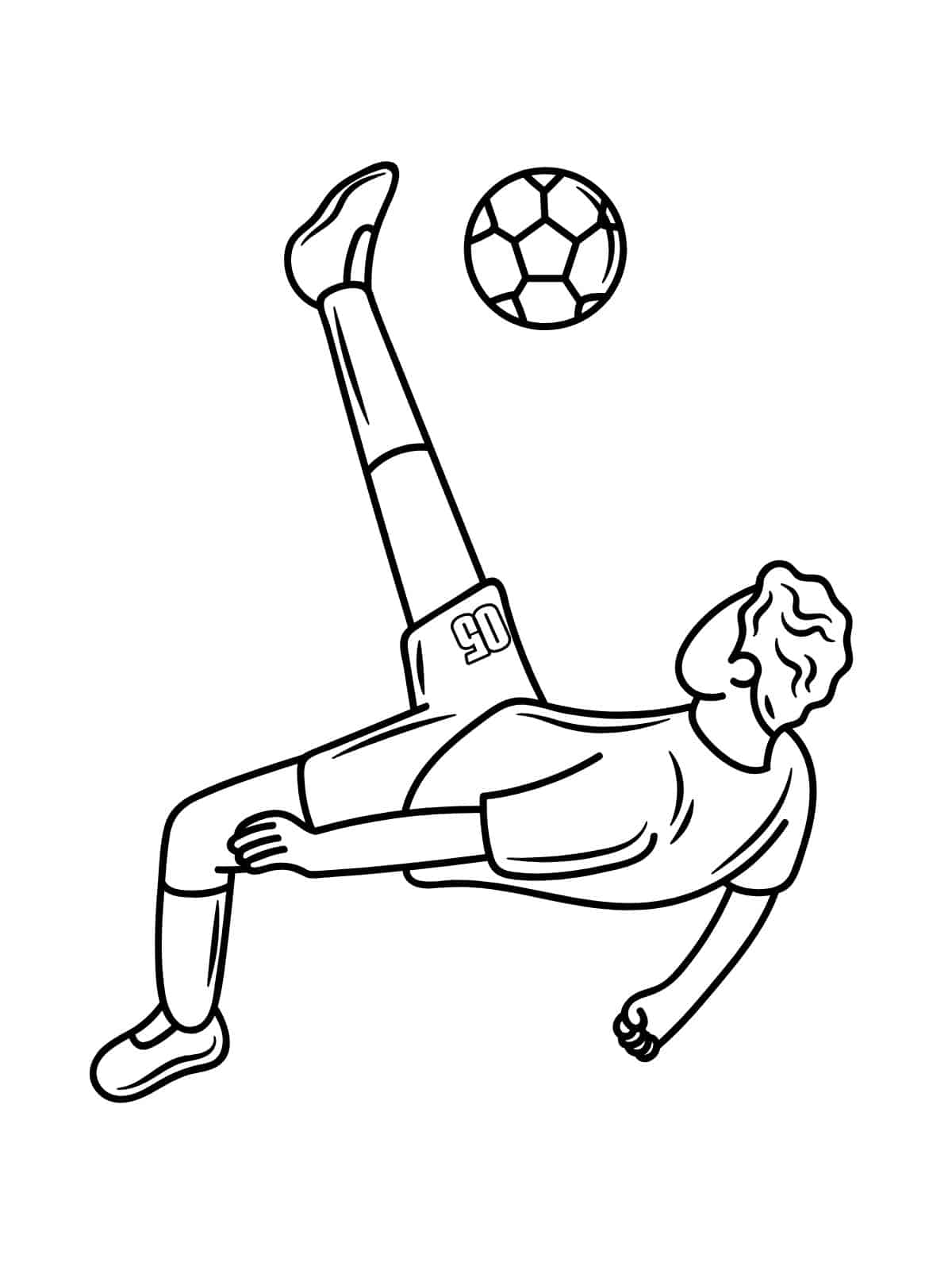 Soccer Team Playing A Game Coloring Pages