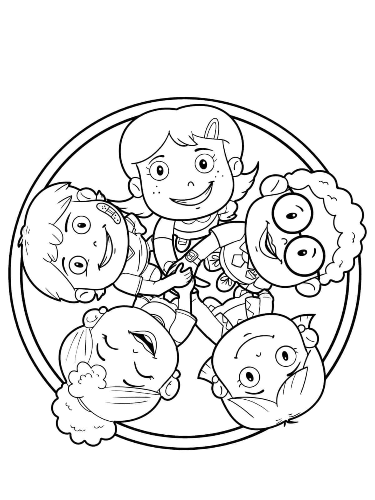 Soulmate Friends Coloring Pages