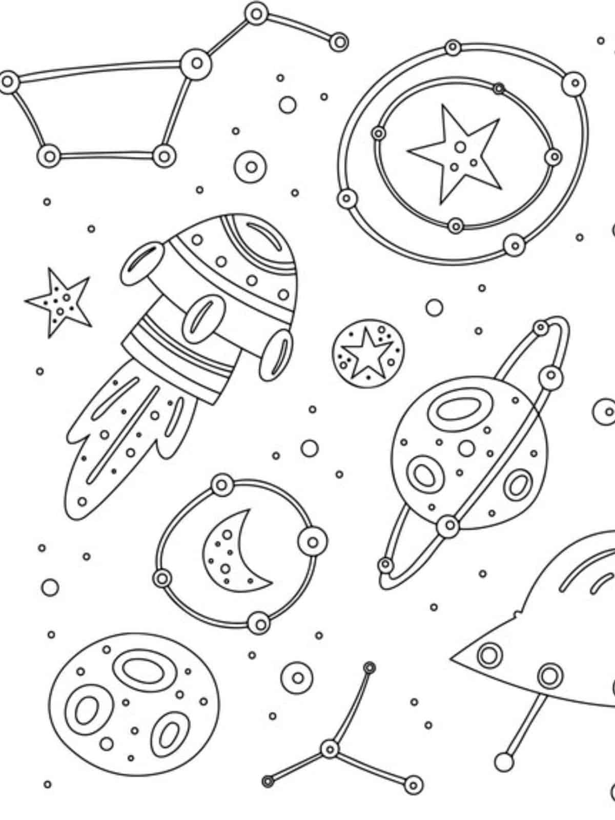 Space Black Hole Coloring Pages To Color