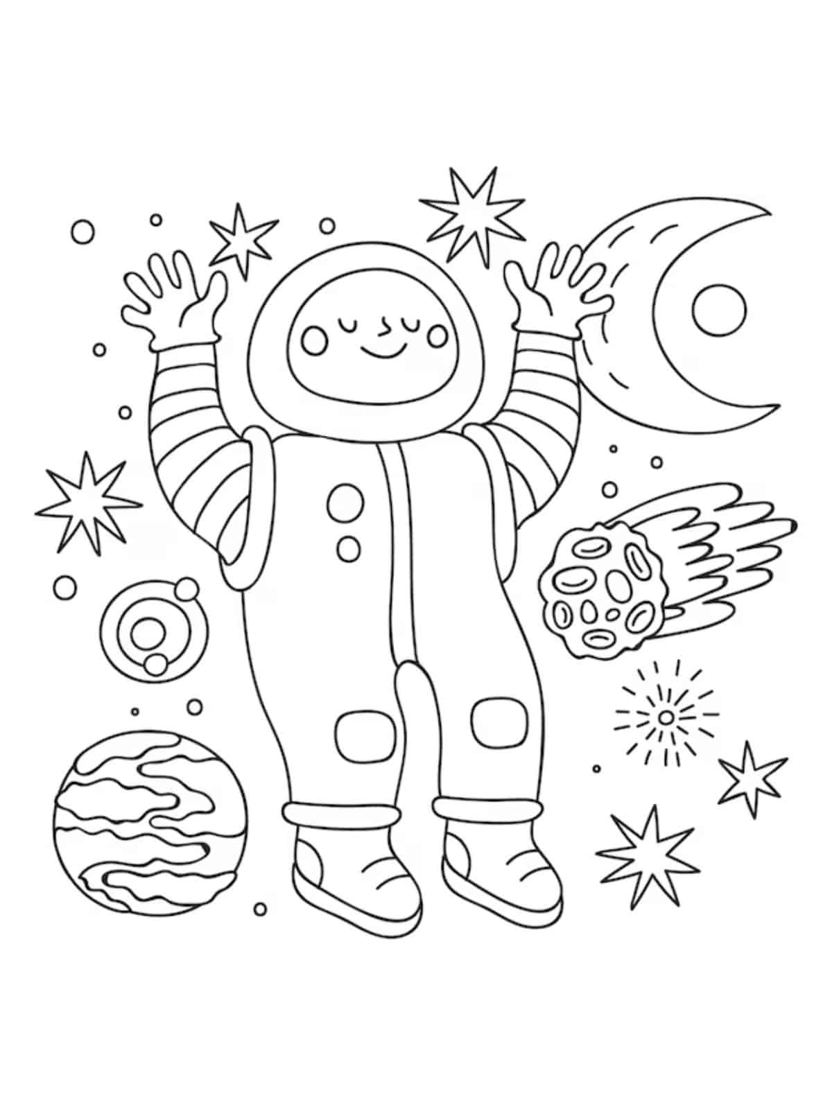 Space Coloring Pages Pdf