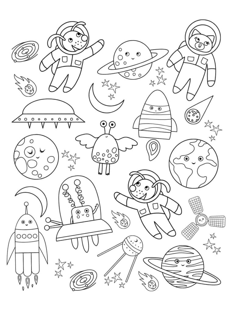 Free Printable Space Coloring Pages for Little Astronauts 🚀🌌 ...