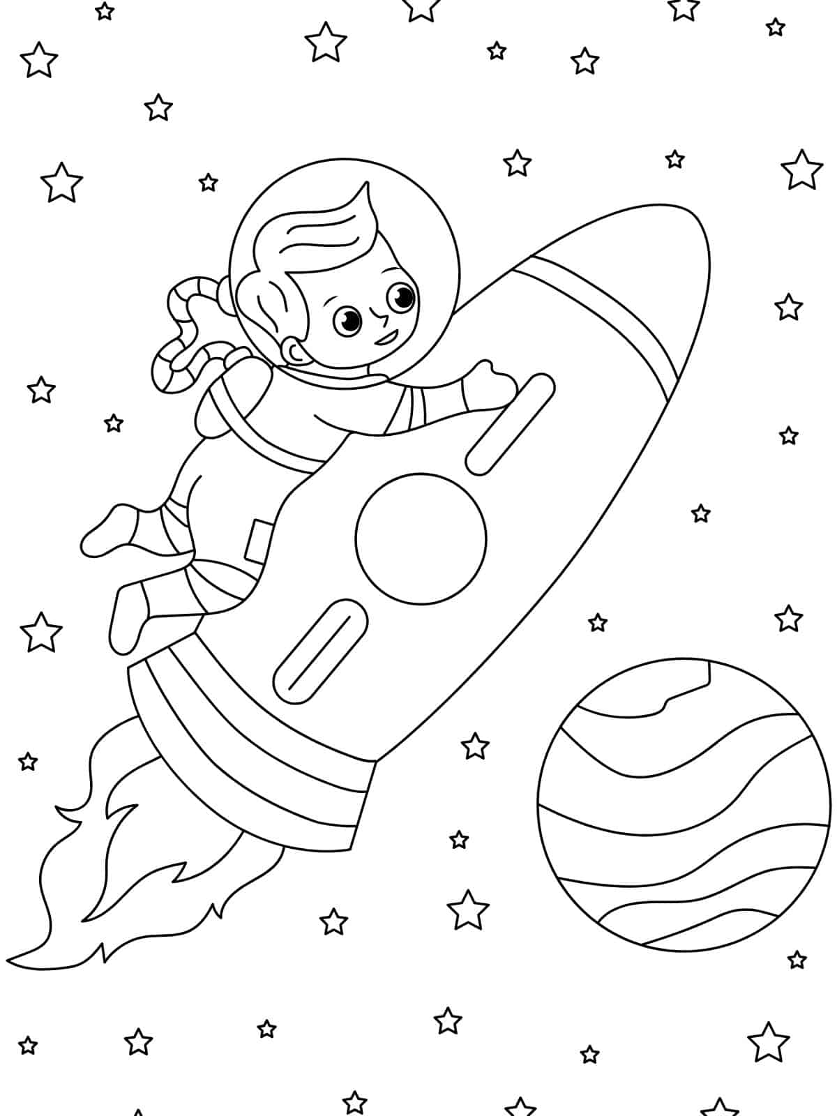 Space Discovery Coloring Pages