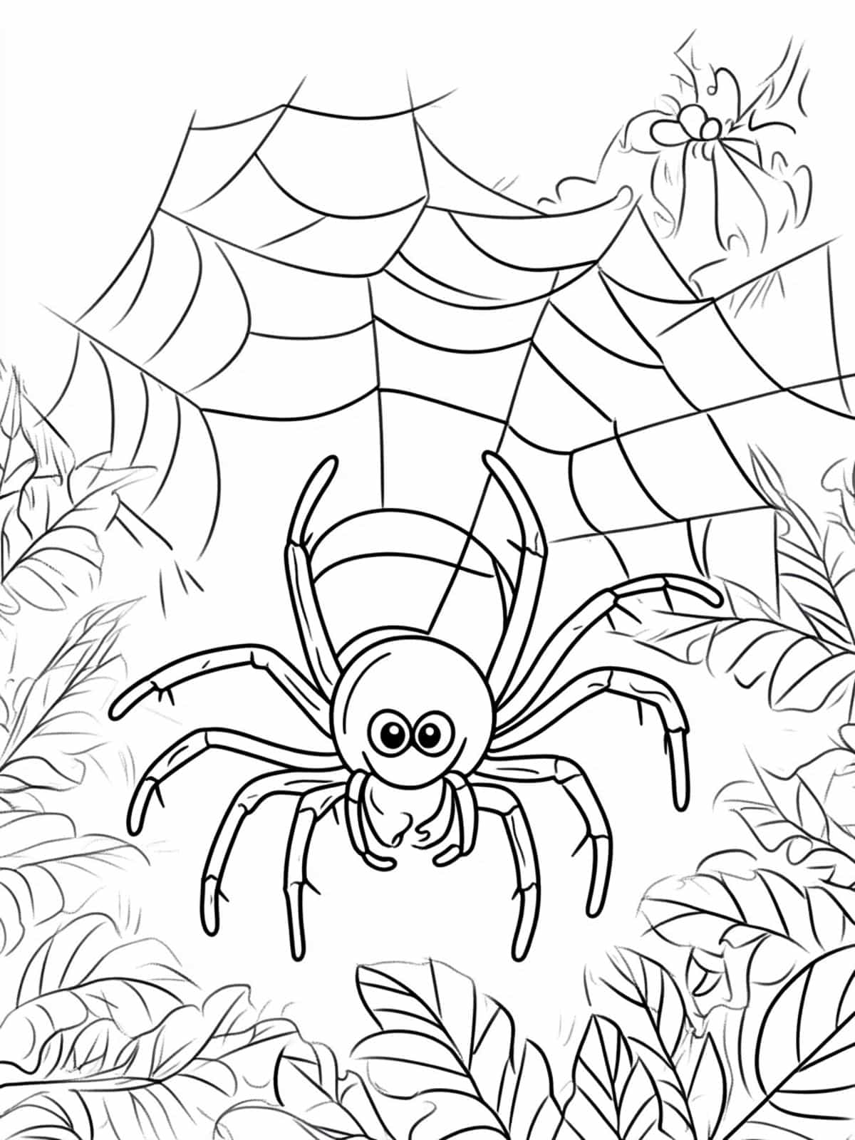 Spider And Insect Friends Coloring Page