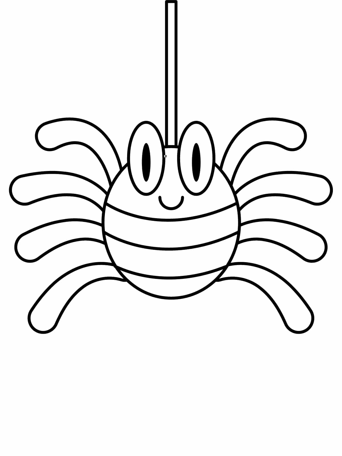 Spider With Eight Legs Coloring Page