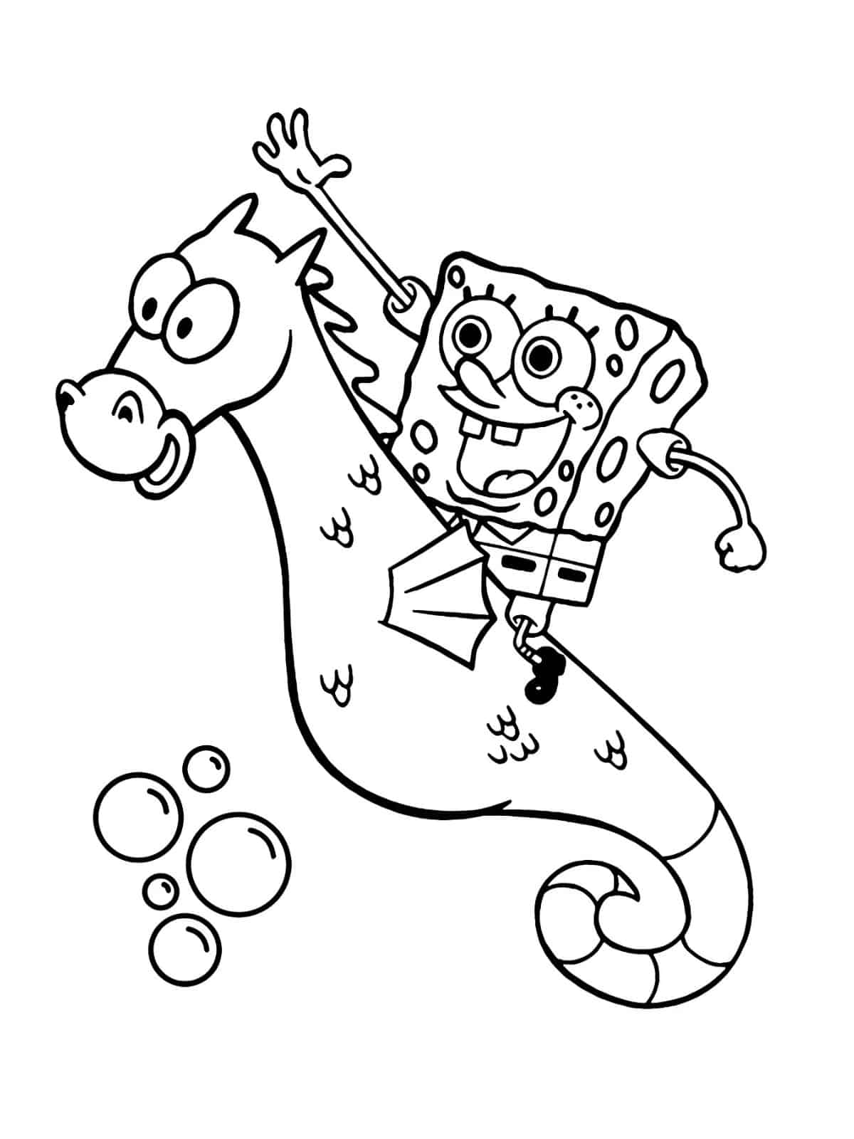 Spongebob Easy Coloring Pages