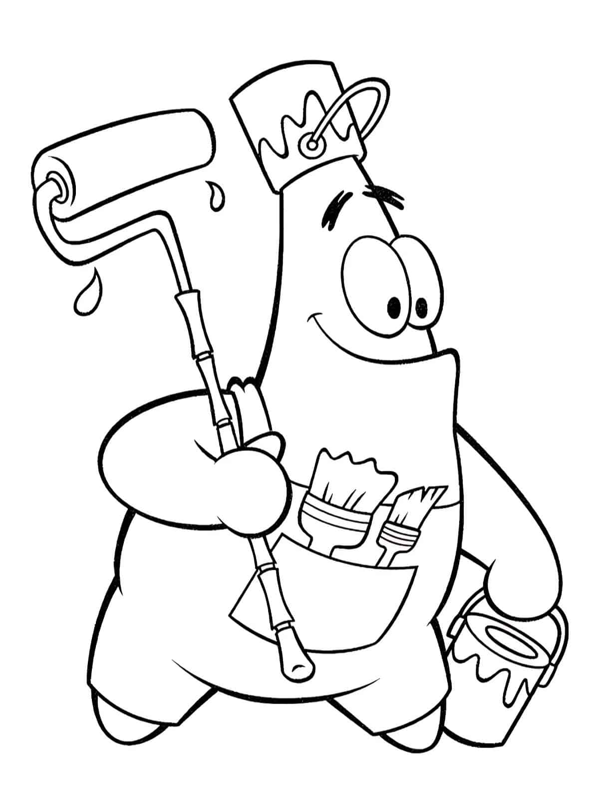 Spongebob Pineapple House Door Coloring Page