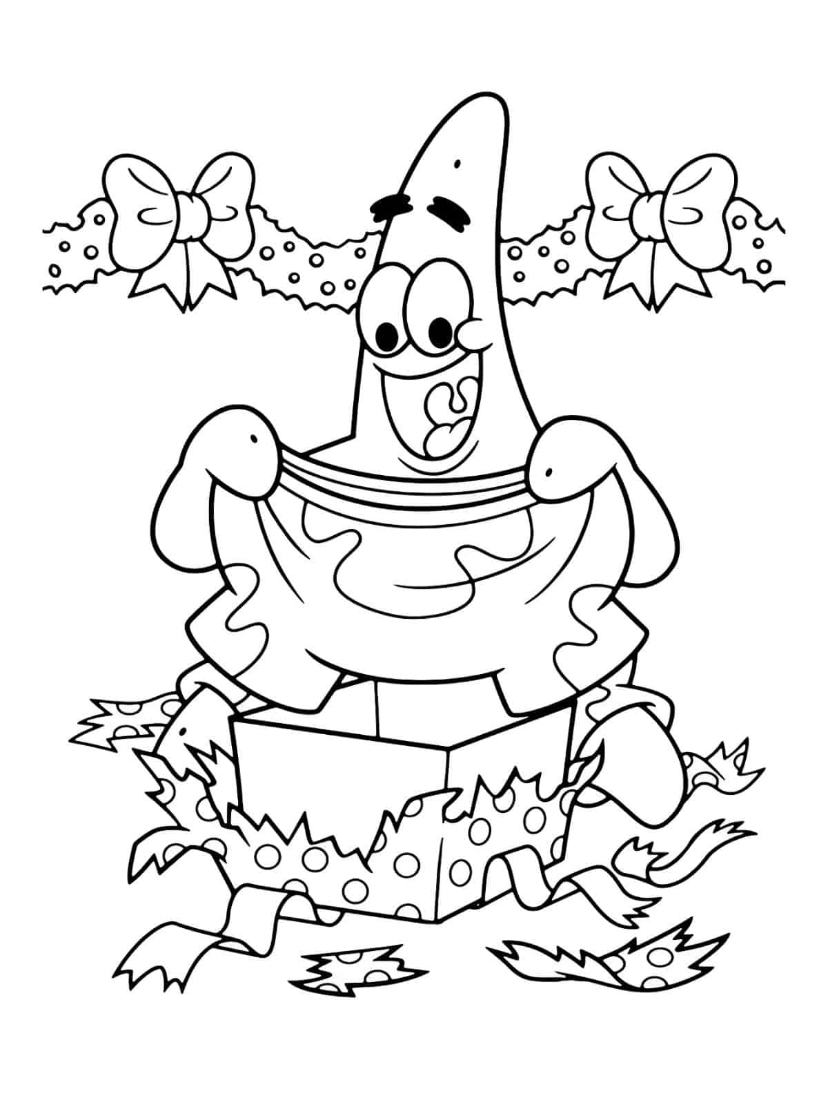 Spongebob Under The Sea Coloring Page