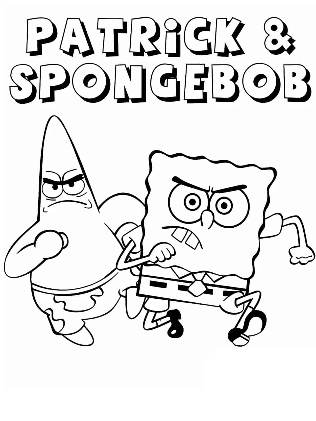 Spongebob Underwater Adventures Coloring Page