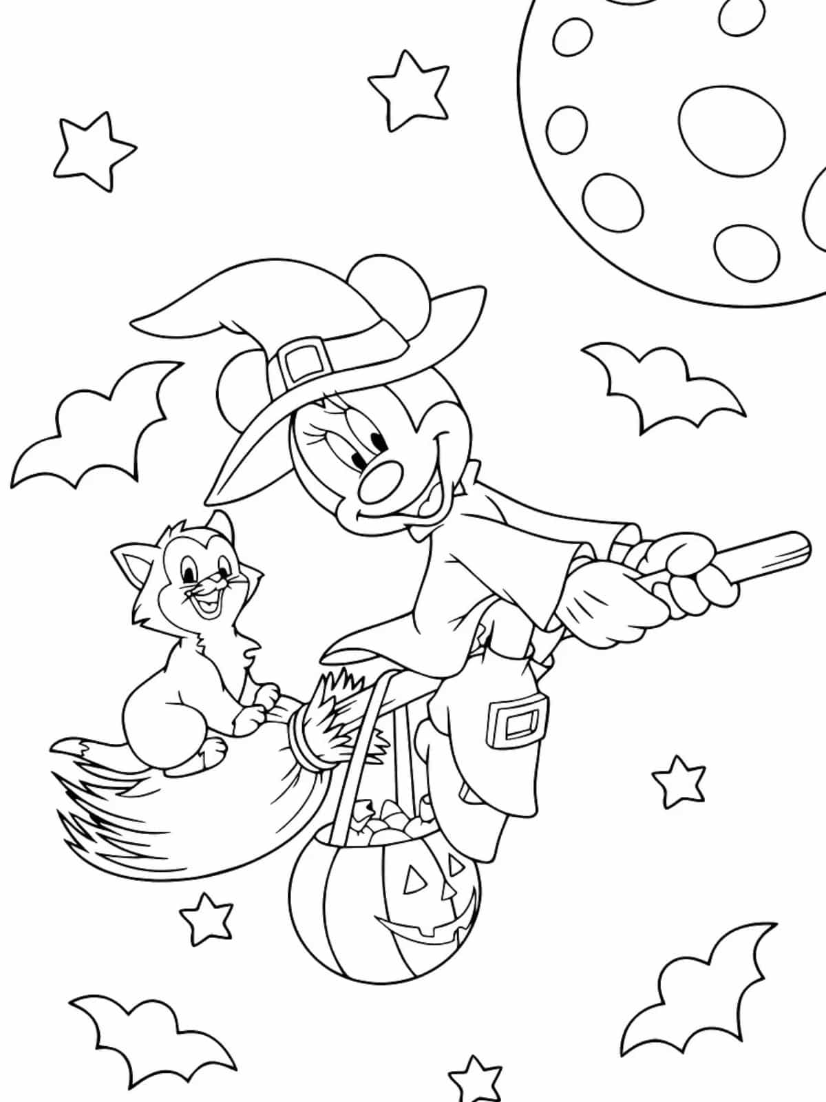 Spooky Disney Coloring Sheets