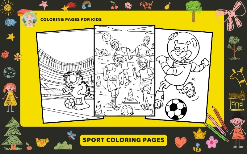 Sport Coloring Pages Featured Image