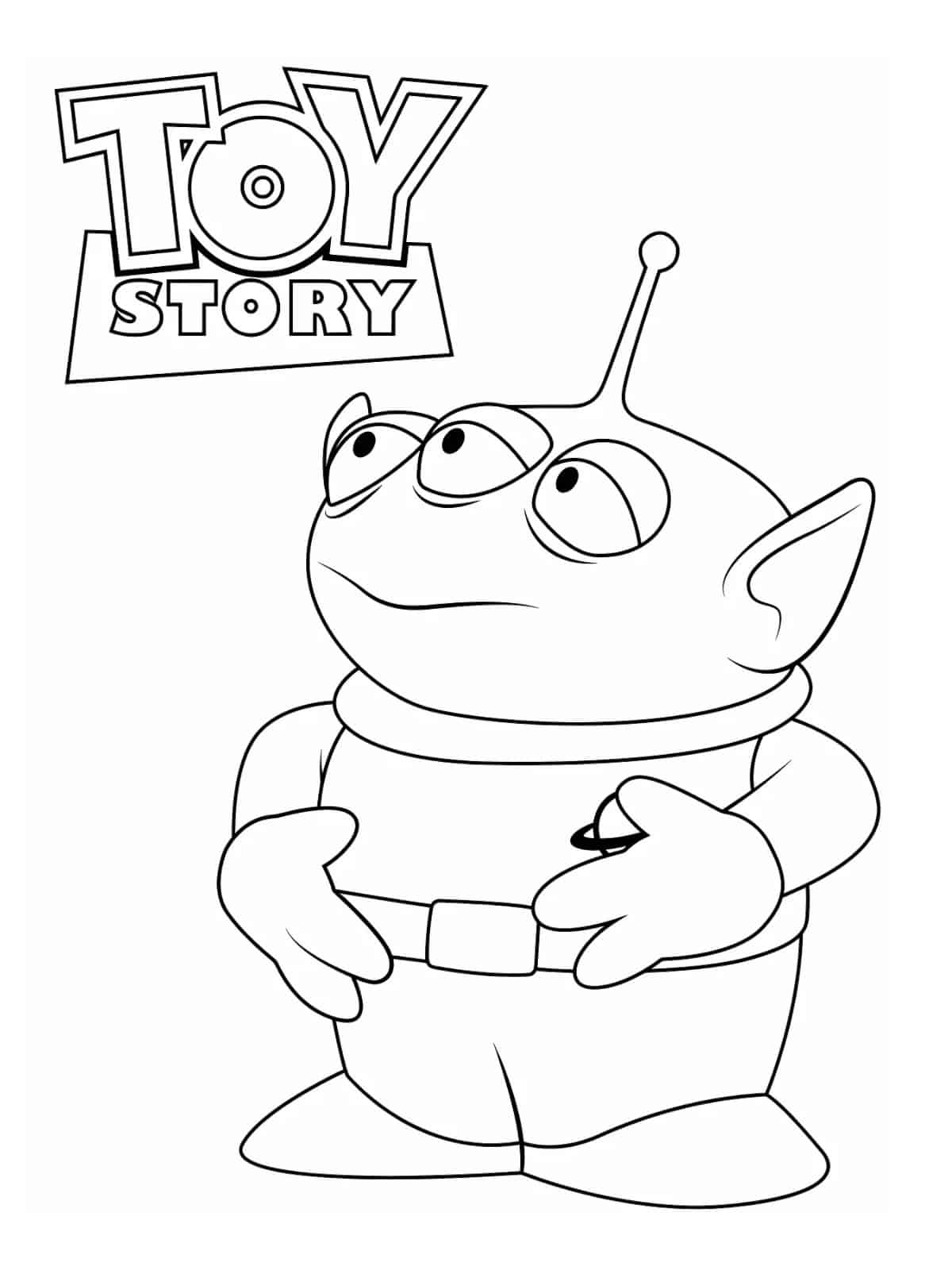 Squeeze Toy Alien Coloring Pages