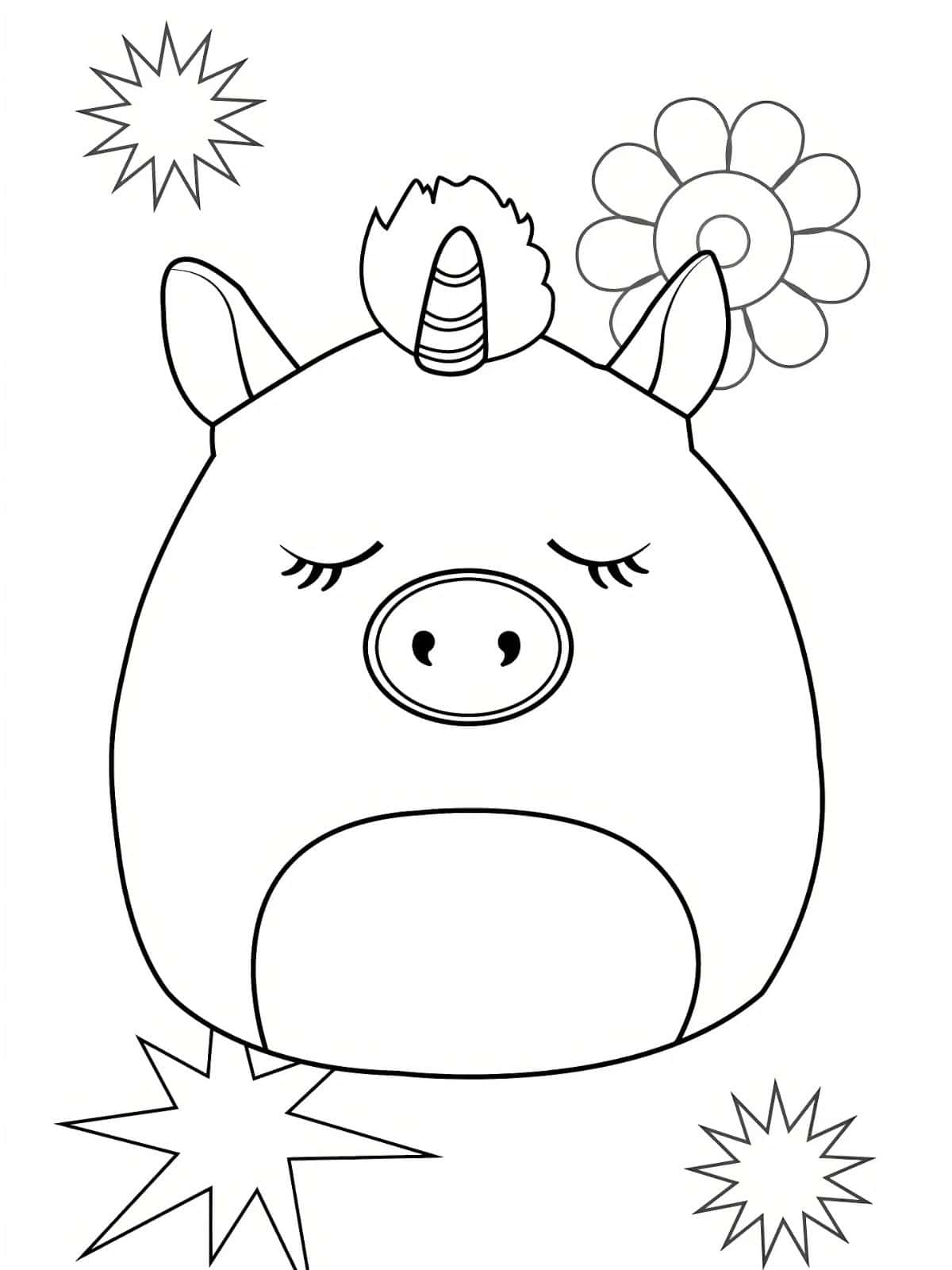 Squishmallow In Playroom Coloring Pages