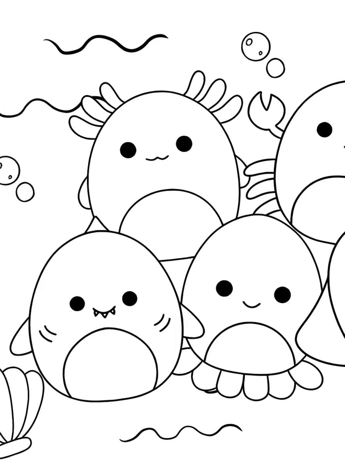 Squishmallow On Couch Coloring Pages