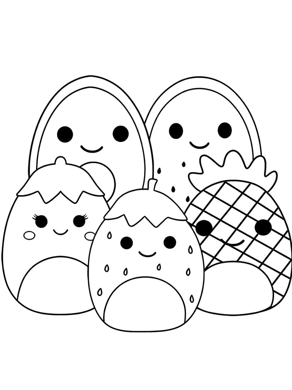 Squishmallow On Shelf Coloring Pages