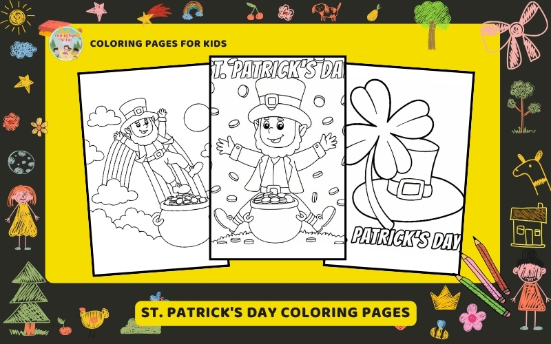 St Patrick Day Coloring Pages Featured Image