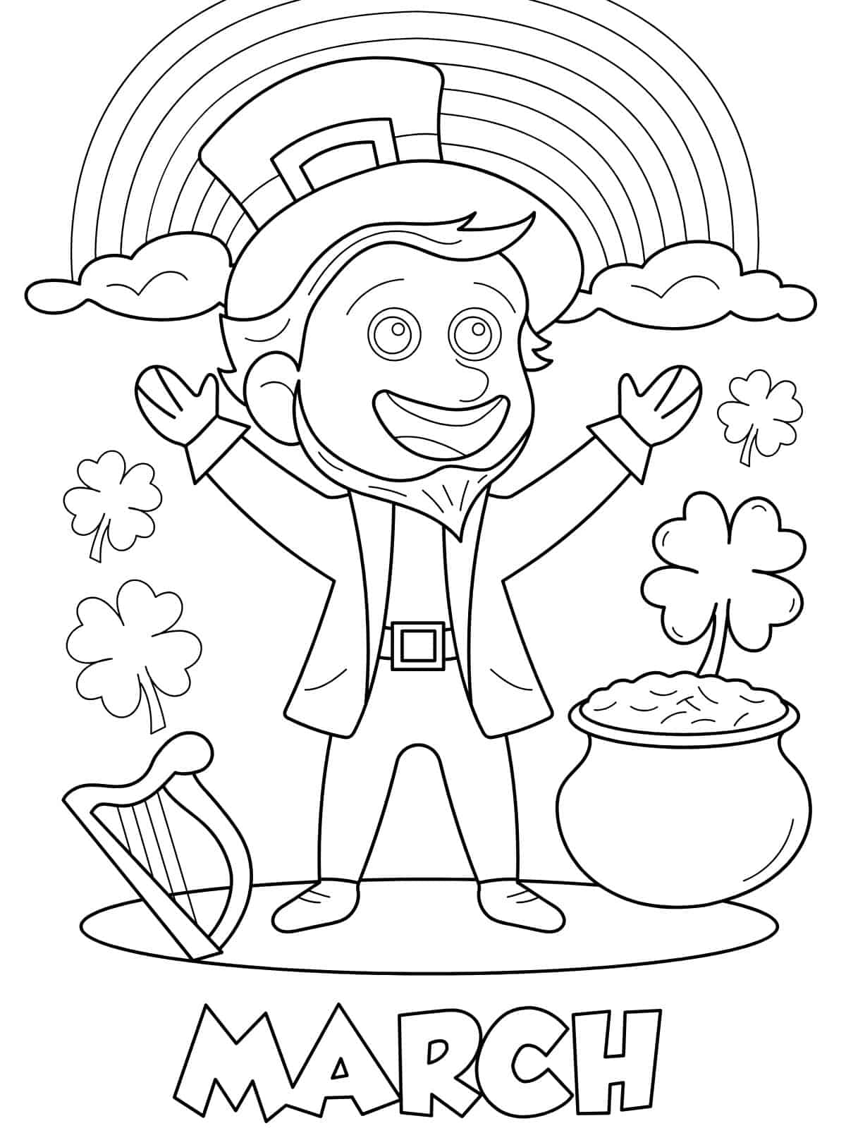 St Patricks Day Green Beer Coloring Page