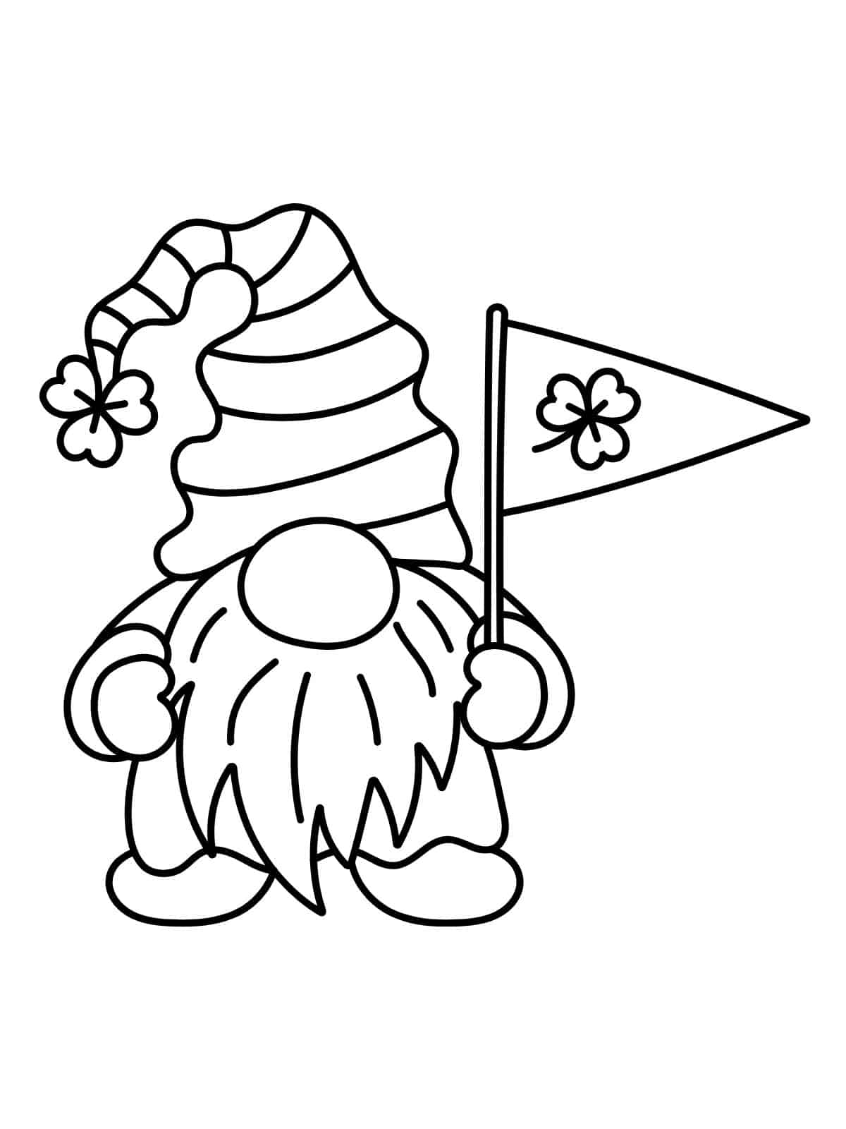 St Patricks Day Irish Flag Coloring Page