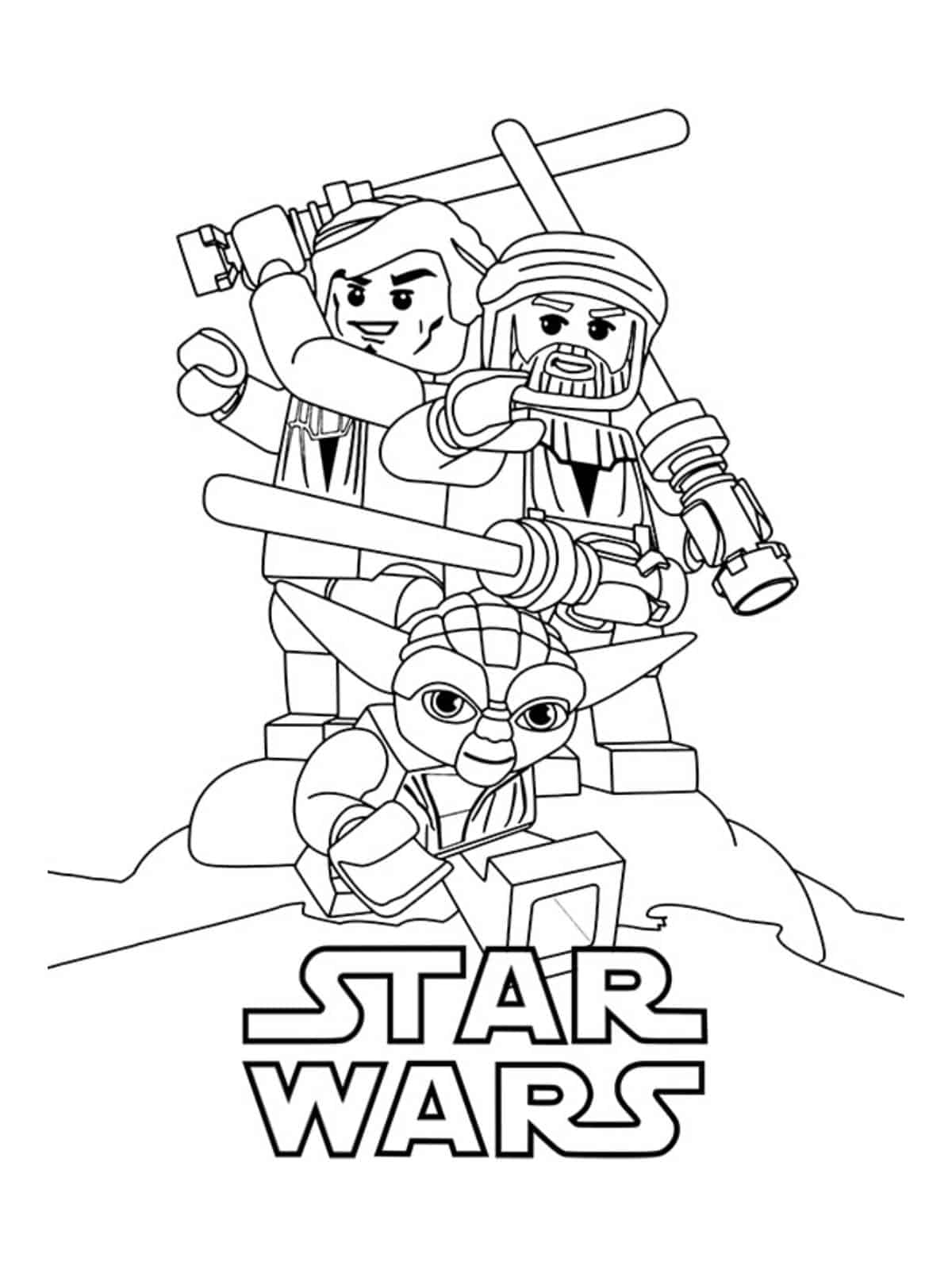 Star Wars Lego Coloring Page