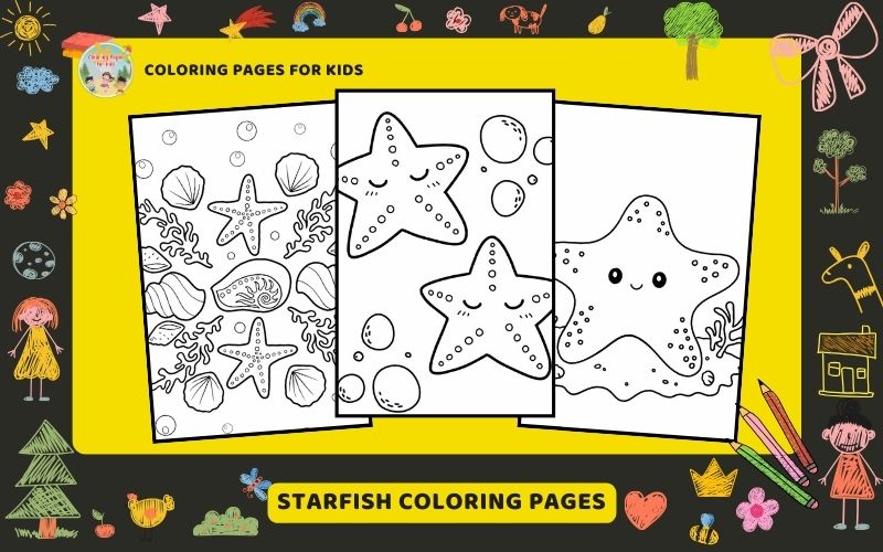 Starfish Coloring Pages Featured Image