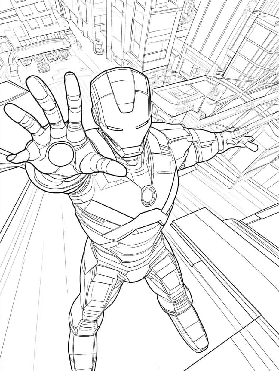 Stark Industries Coloring Page