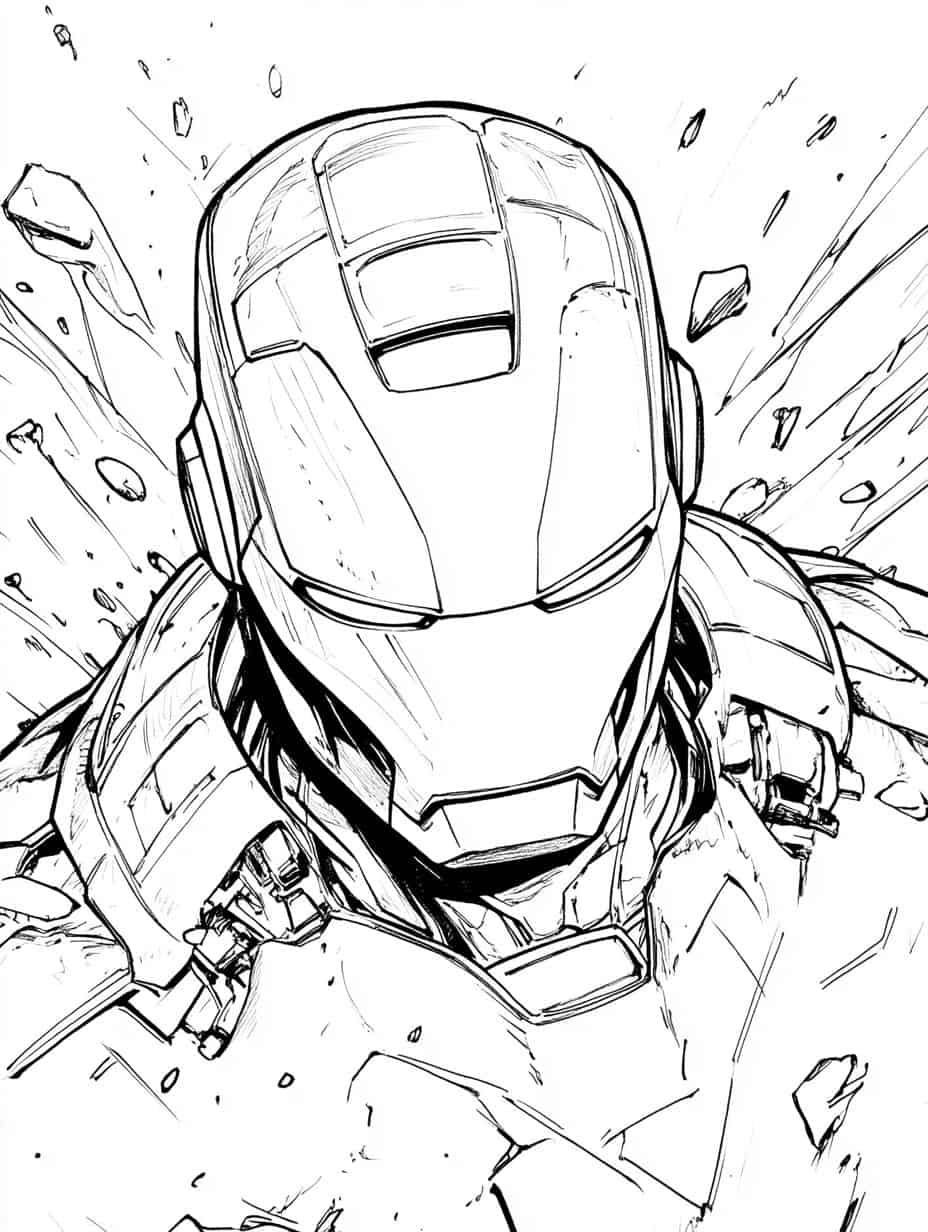 Stark Industries Coloring Sheets