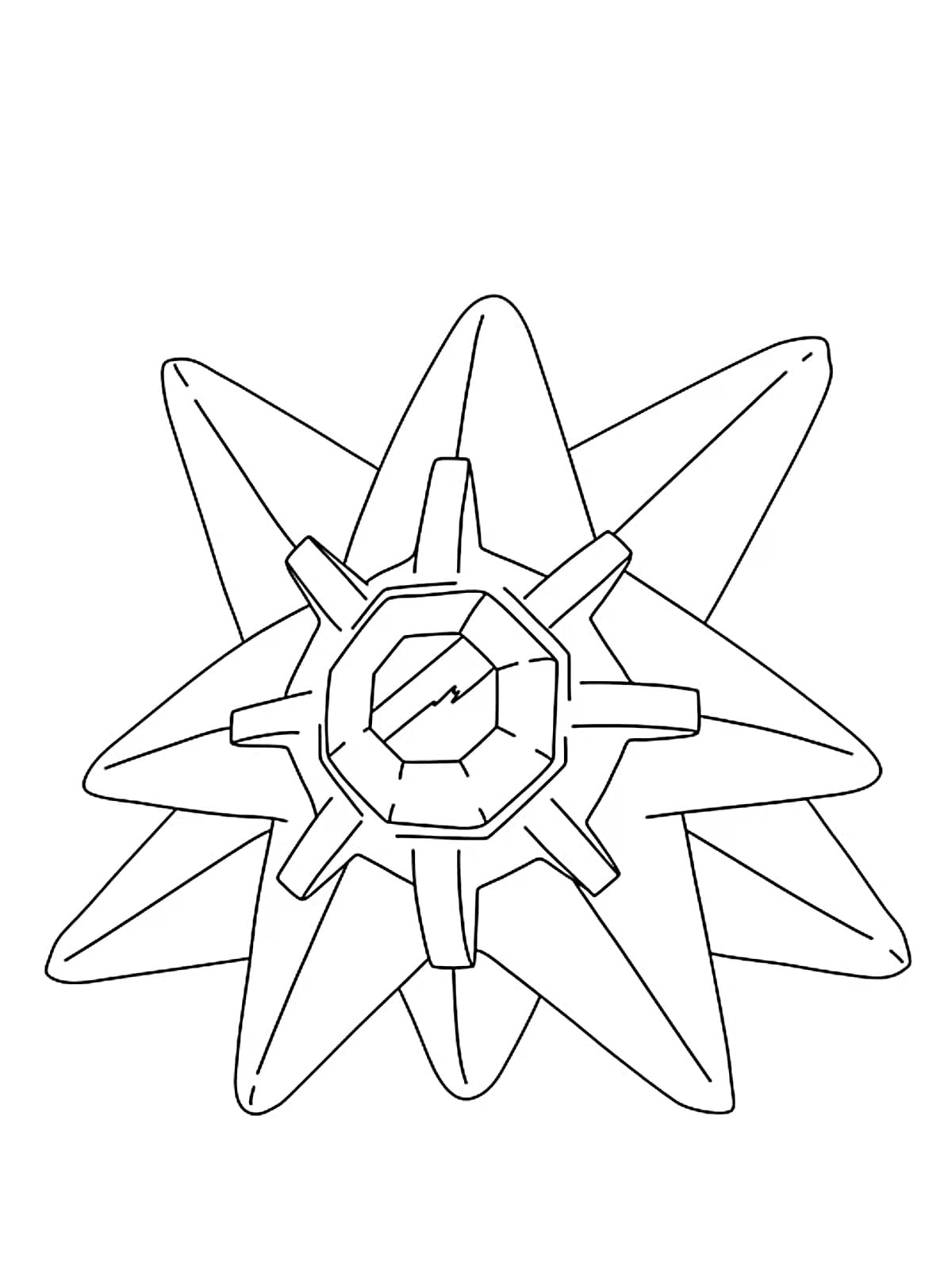 Staross Pokemon Coloring Pages