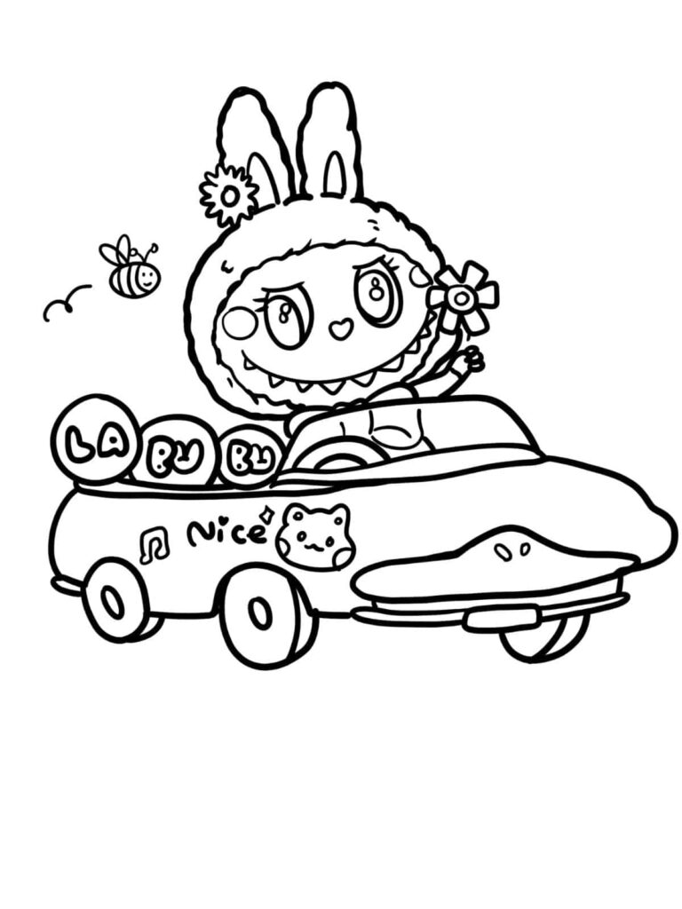 Free Printable Labubu Coloring Pages For Kids 🎨