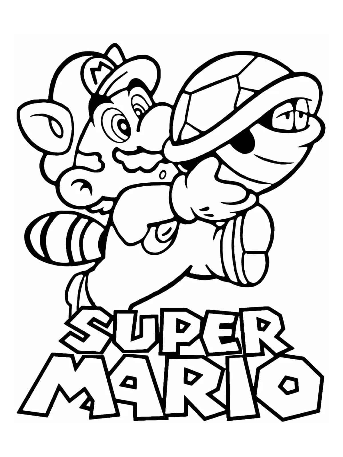 Super Mario Bros Coloring Sheets