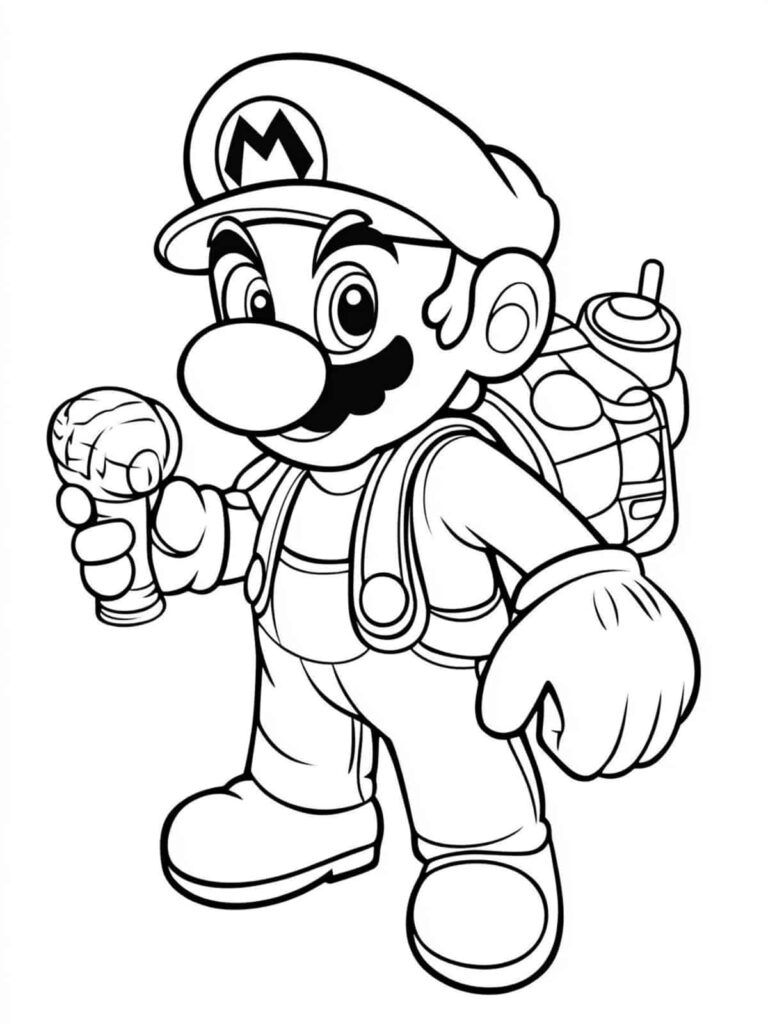 40+ Best Printable Mario Coloring Pages for Kids 🎨🍄 ...