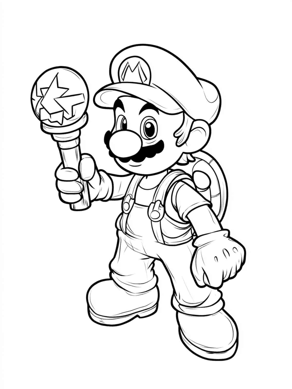 Super Mario Odyssey Coloring Pages Simple