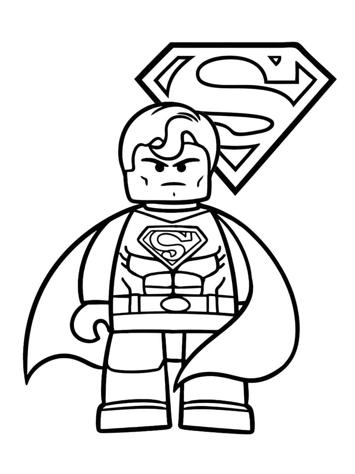 Superman Lego Coloring Pages