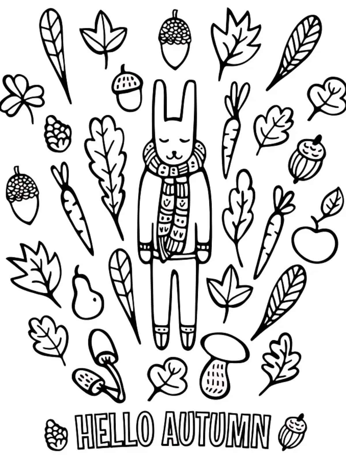 Sweater Weather November Coloring Pages