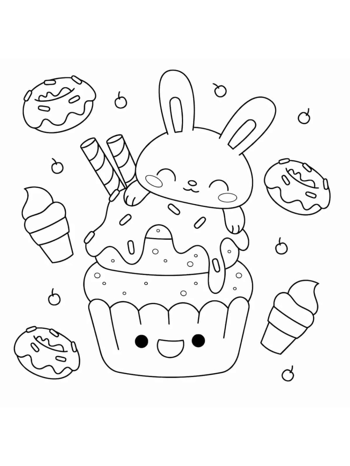 Explore The World Of Food With 40 Free Printable Coloring Pages 🍕🍩