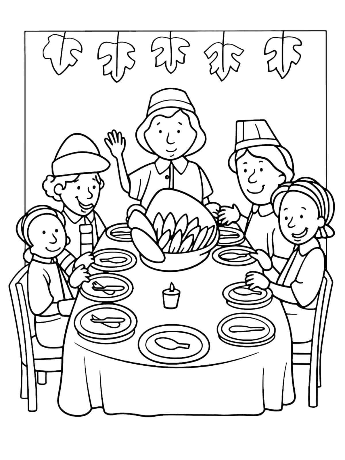 Thanksgiving November Coloring Pages