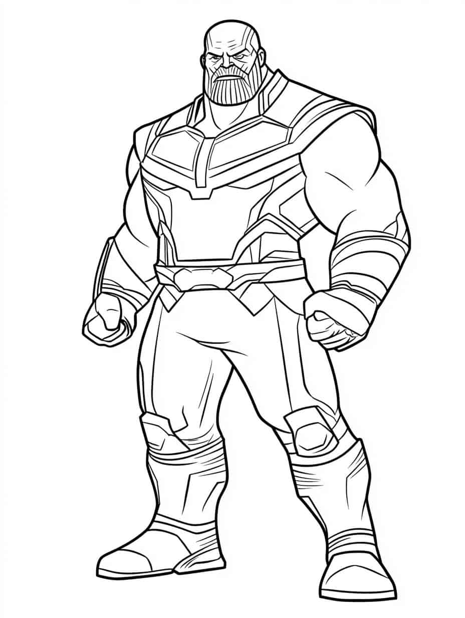 Thanos Coloring Pages