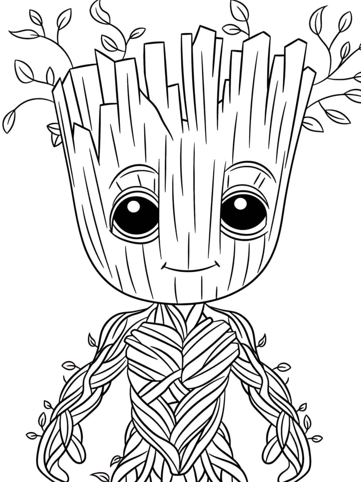 The Avengers Groot Coloring Sheets