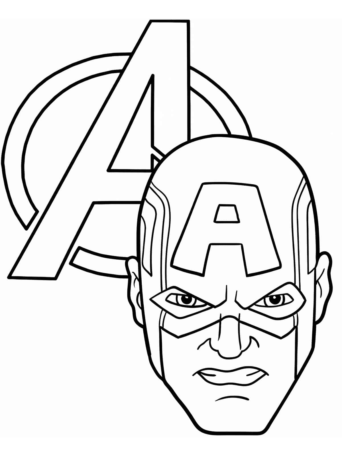 The Avengers Logo Coloring Sheets