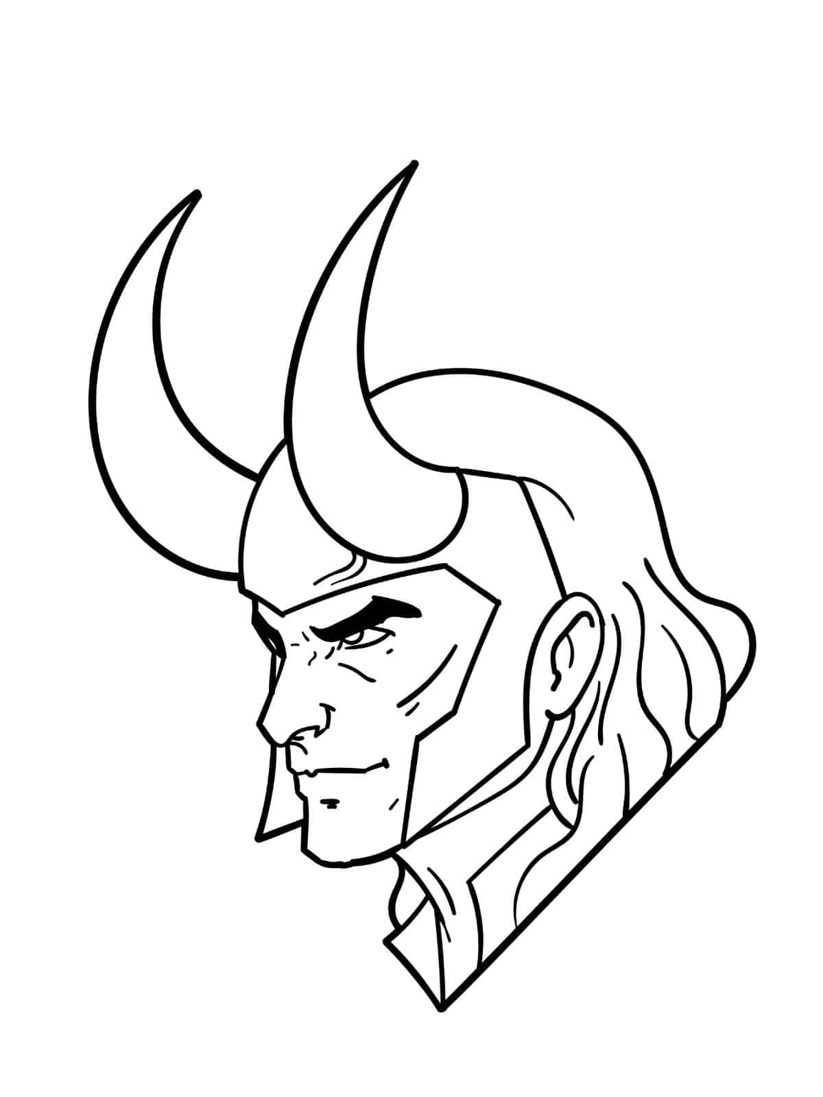 The Avengers Loki Coloring Sheets