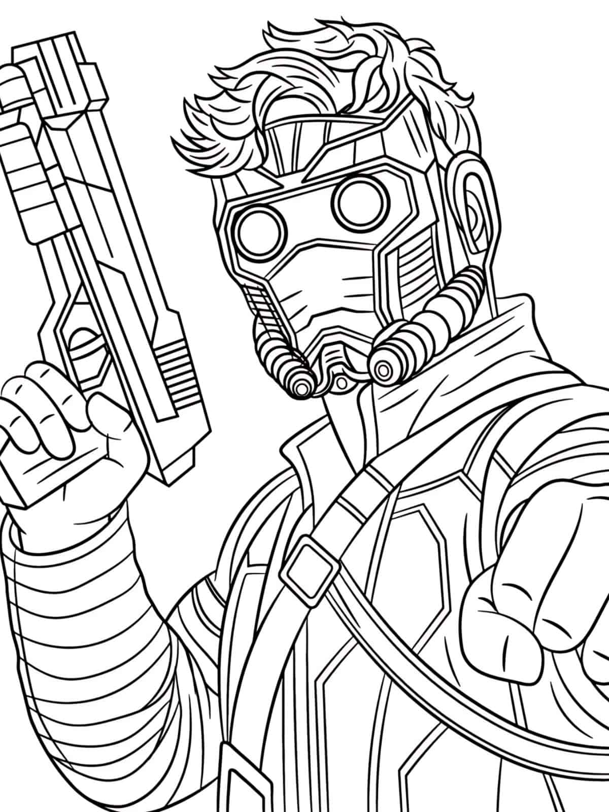 The Avengers Lord Star Coloring Sheets