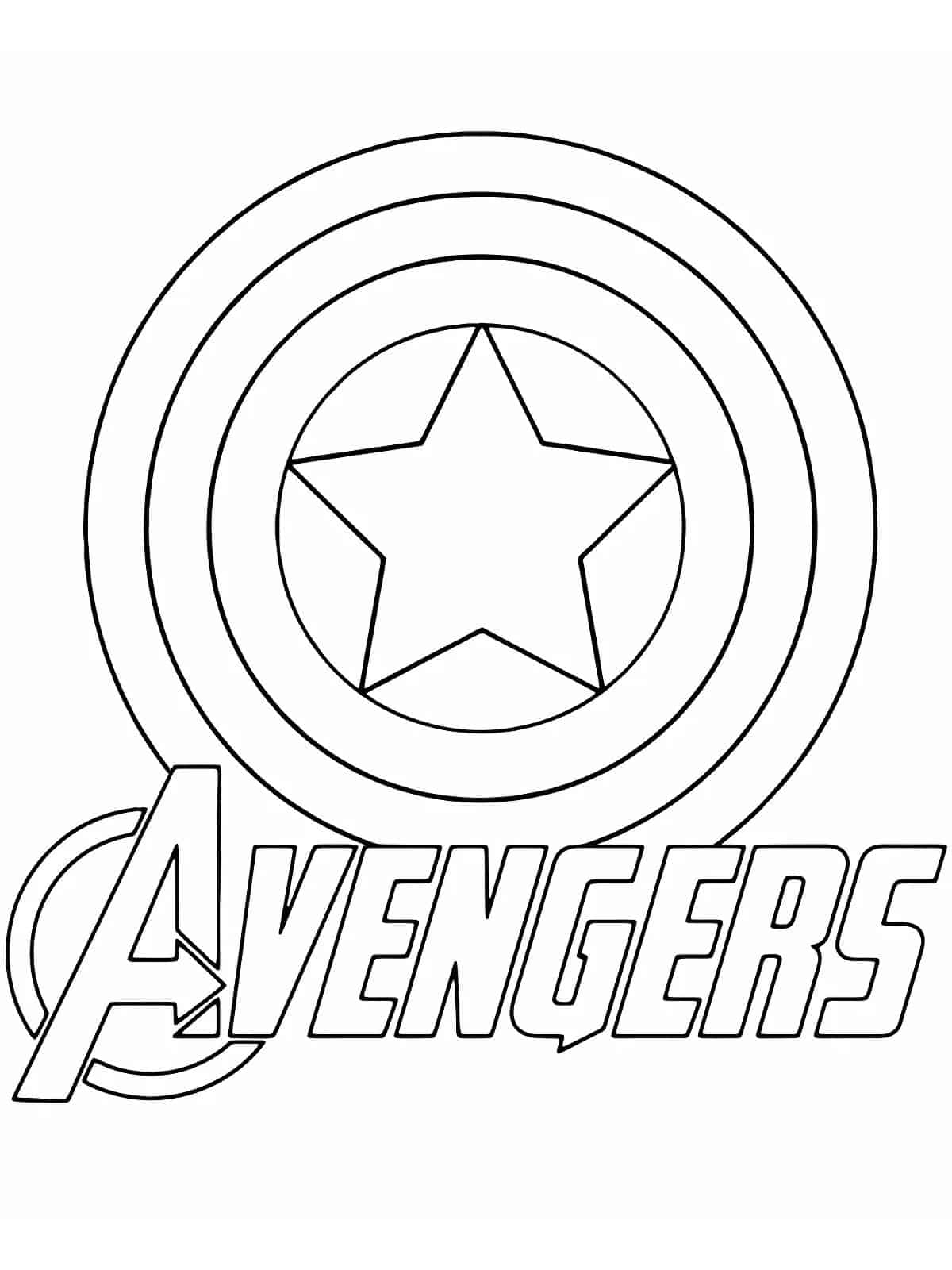 The Avengers Shield Coloring Sheets