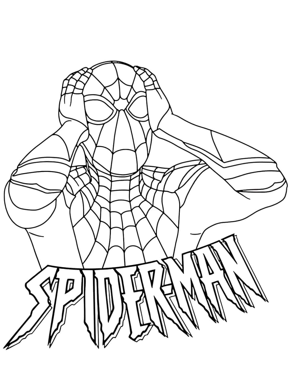 The Avengers Spider Man Coloring Sheets For Kids