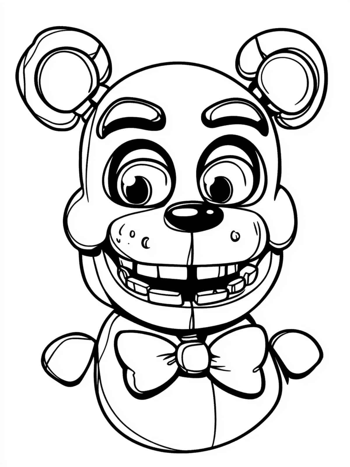 The Horror Behind The Mask Five Nights At Freddys Coloring Pages