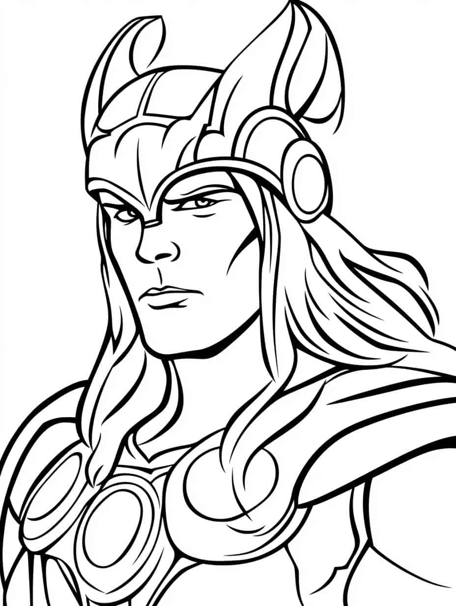 Thor Coloring Page