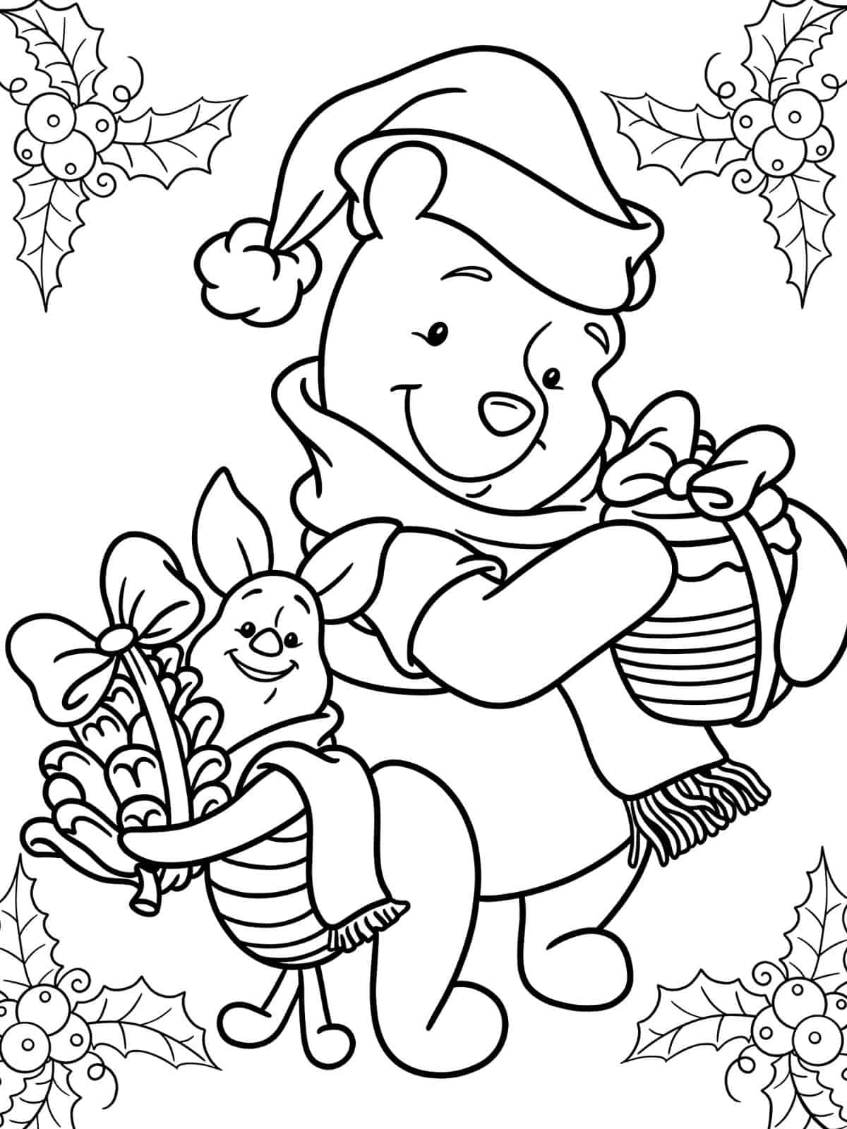 Tigger Christmas Coloring Pages