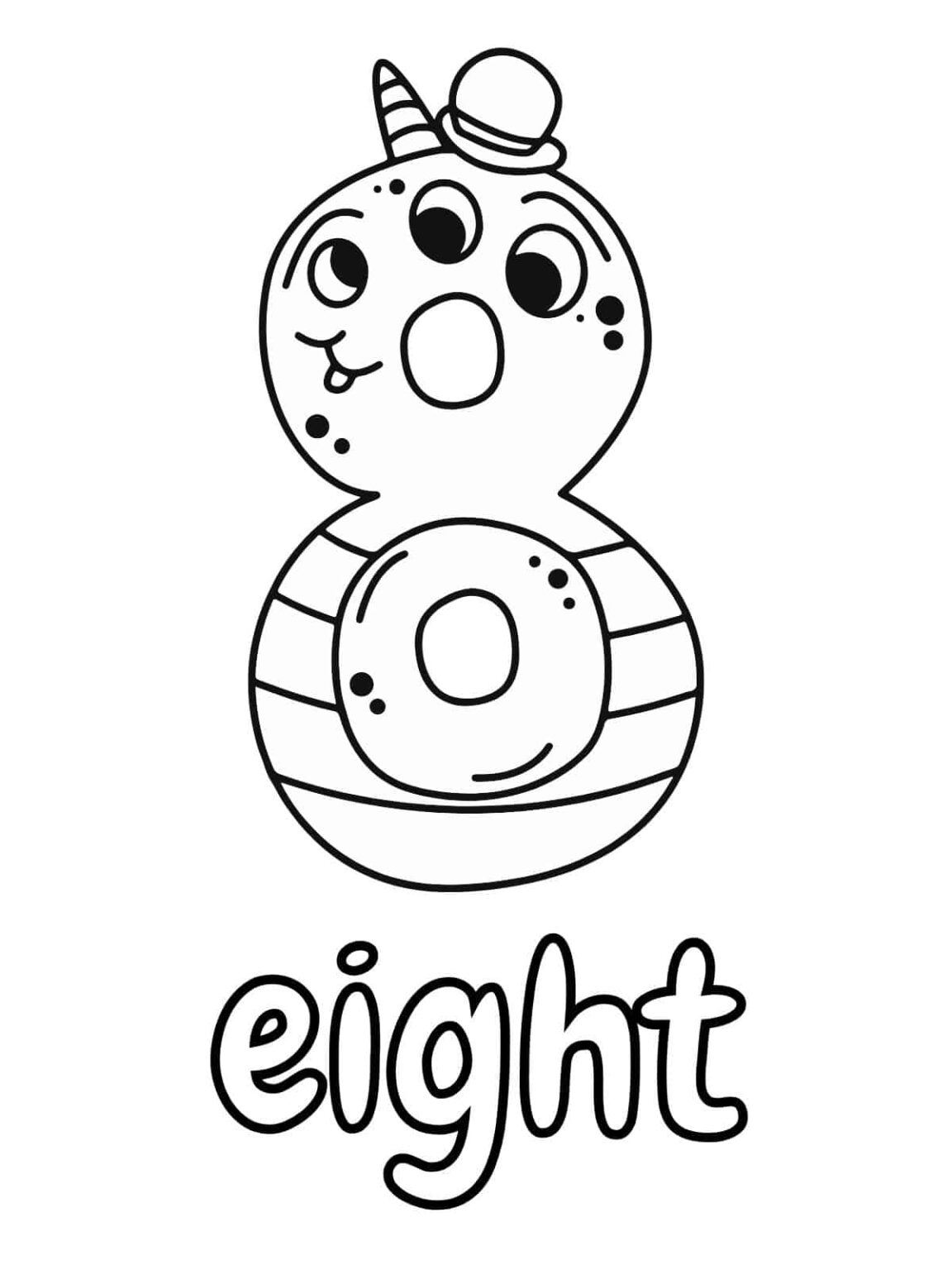 From 1 to 10 fun number coloring pages for kids 