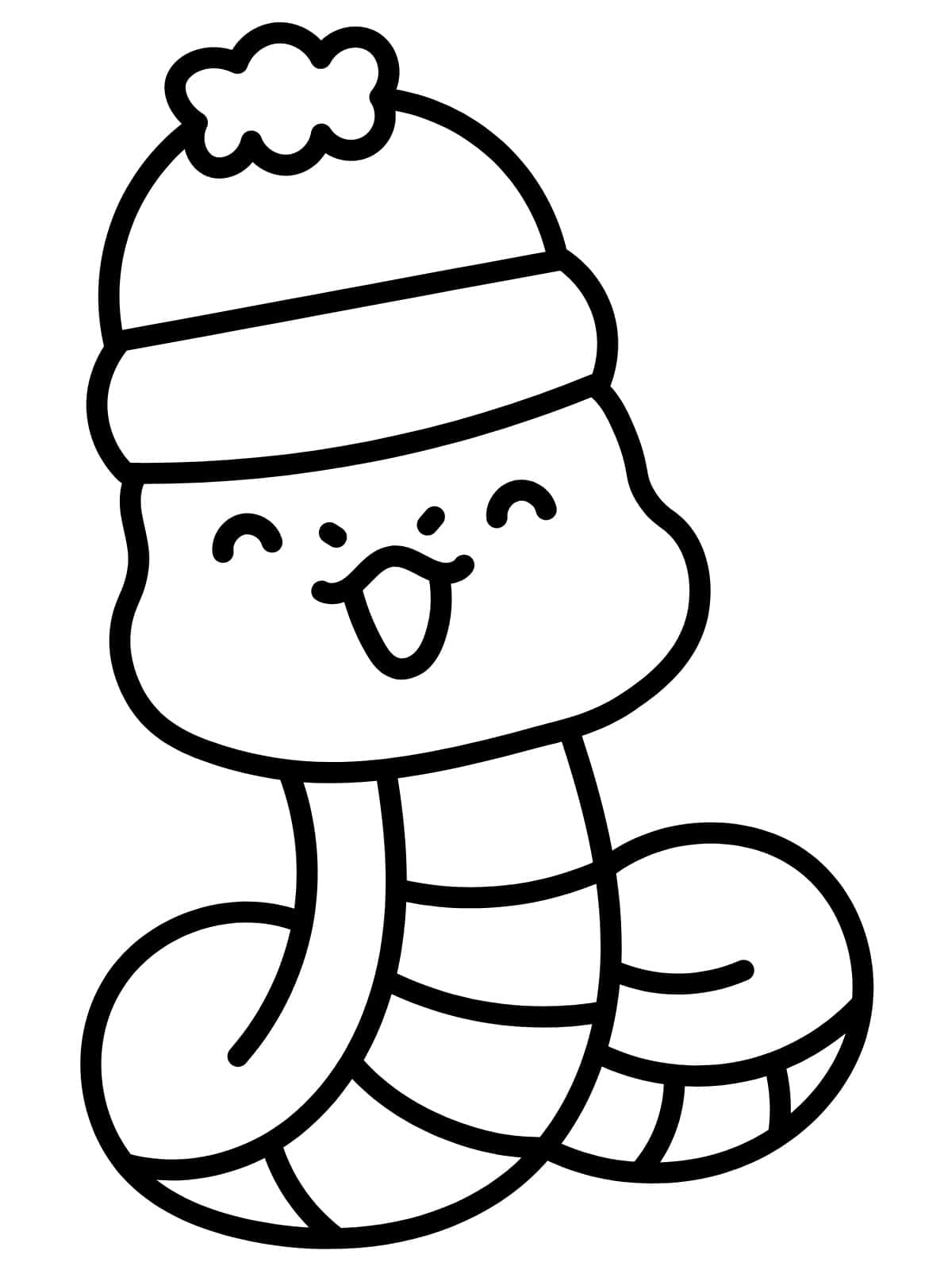 Toddler Friendly Snake Coloring Pages