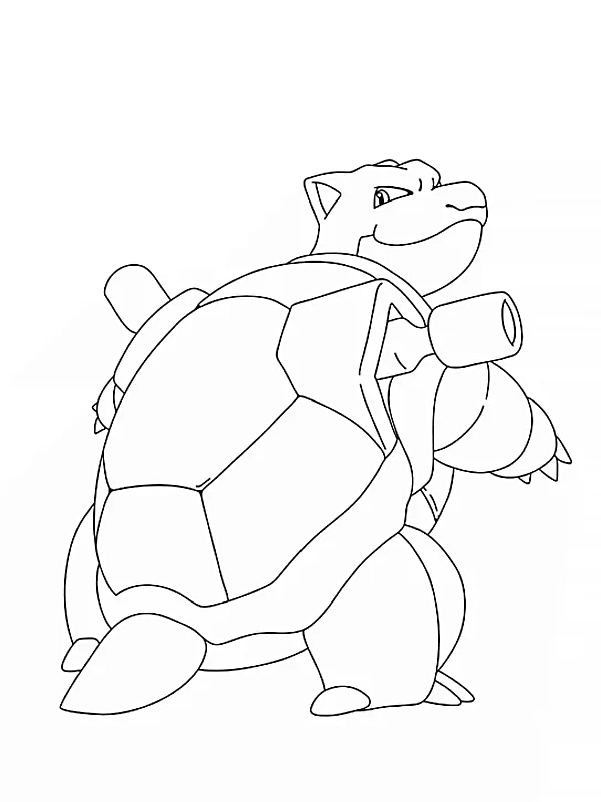 Tortank Pokemon Coloring Pages