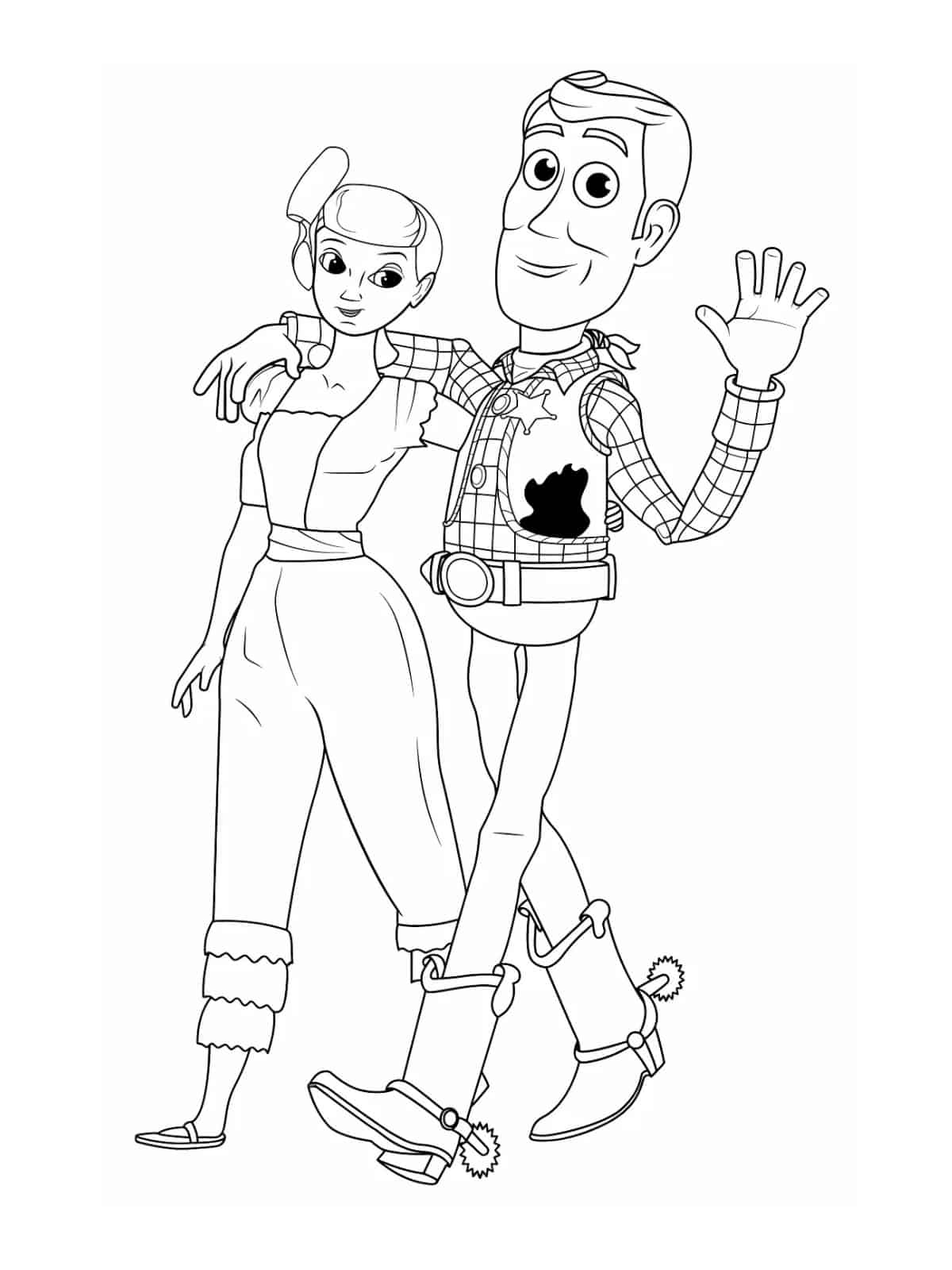 Toy Story Friendship Coloring Pages