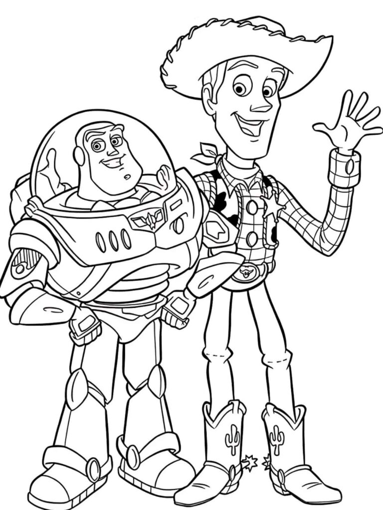 Explore Toy Story Coloring Pages with Buzz, Woody, and Friends  
